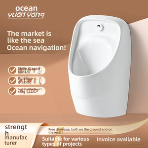 Wholesale Modern Wall-Mounted Waterless <strong>Urinals</strong> Back Spud <strong>Automatic</strong> <strong>Flush</strong> <strong>Sensor</strong> Ceramic Male <strong>Urinal</strong> for Hotels &amp; Hospitals - Product Image 6