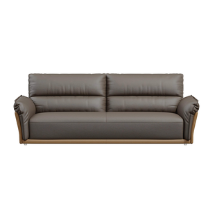 Sofá de oficina de cuero moderno Sofá de recepción de tres asientos para uso doméstico y comercial - Product Image 4
