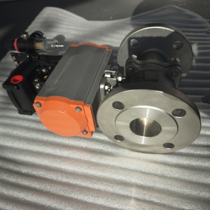 Vanne à boisseau sphérique pneumatique intelligente Q641F-16P en acier inoxydable, personnalisable OEM, DN15-DN250, 24V/220V, petites pièces de quincaillerie Q641F-16P - Product Image 1