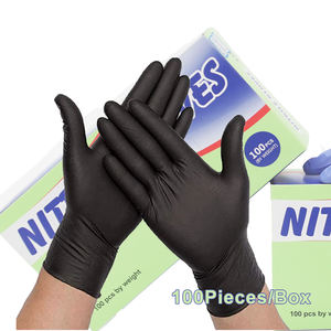 5 Mil Black Einweg-Nitril-Untersuchung shand schuhe <span class=keywords><strong>Latex</strong></span> frei Puder frei Lebensmittel qualität Medium 100Count Box - Product Image 1
