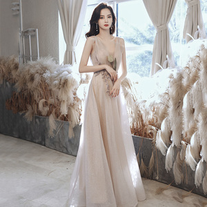 S3981L Nouvelle robe de soirée élégante à manches bouffantes, style reine, col en <span class=keywords><strong>V</strong></span>, entièrement recouverte de paillettes brillantes, entièrement recouverte de paillettes - Product Image 2