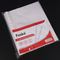 Foska Chargement pratique et facile résistant à l'eau A4 FC taille de la lettre taille légale anneau de balançoire sûr 10-20 feuilles protecteurs