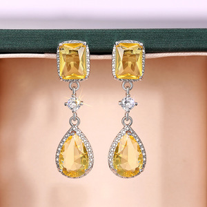 Orecchini Geometrici a Goccia di Media Lunghezza per Donne, Gioielli di Moda con Personalità - Product Image 6