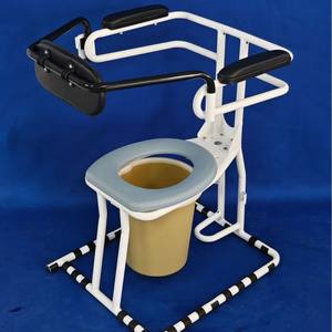 Asiento de inodoro para discapacitados, ancianos y embarazadas con diseño antideslizante de frente abierto, no eléctrico, capacidad de peso de 12 kg. - Product Image 5