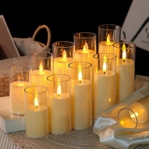 Vela LED con Simulación de Llama de Vela Realista, con Pilas Integradas, en Vaso de Acrílico, para Crear una Atmósfera Romántica - Product Image 3