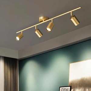 Foco LED de cobre posmoderno, Fondo de sala de estar, luz de pared, pasillo de lujo, guardarropa, montaje abierto, downl - Product Image 1