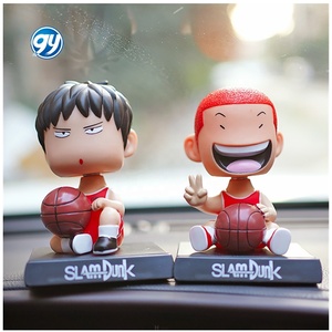 Adornos de coche GY Anime Q Slam-Dunk Master Sakuragi Hanamichi Rukawa <span class=keywords><strong>Kaede</strong></span> muñeca con cabeza móvil accesorios de producto Interior de coche - Product Image 1