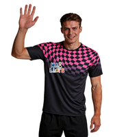 Hochwertige Atmungsaktive Bedruckte Fußballtrikots Team-Logos Personalisierte Spielernummern Kurzarm Schnelltrocknend Schnelle Lieferung Events Vereine