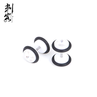 Faux plug acrylique avec joints toriques, fausses boucles d'oreilles avec CZ
