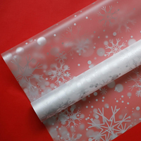 Fleurs en papier de Noël flocons de neige or et argent, cadeaux, pommes de Noël, emballage imperméable en papier fleuri
