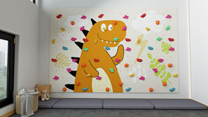 Çocuklar İçin Kapalı Oyun Alanı Ekipmanları, Fiberglas Malzemeden Eğitici Amaçlı Kaya Tırmanma Duvarı - Product Image 4