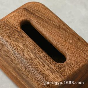 Boîte à mouchoirs en bois, couleur rétro, pour voiture, salon, salle de bain, rangement domestique - Product Image 4