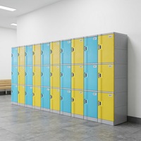 Casiers durables en plastique ABS imperméable pour vestiaires de salle de sport, clubs de fitness, vestiaires du personnel, écologiques et résistants à la rouille