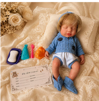 Poupée Bébé Reborn Prématuré 3kg en Silicone Solide, Cheveux Implantés, Peau Peinte à la Main, Texture 3D Réaliste, Jouet de Simulation