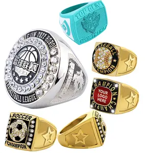 Rings Rings Manufacturer Custom Logo Basketball Baseball Football Softball Hockey Award Sports Championship Rings