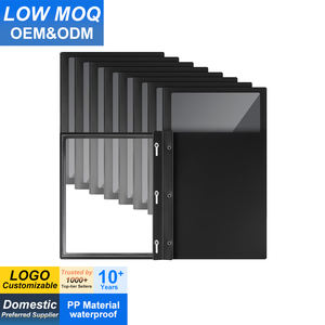 Protège-documents avec attaches à 3 griffes, dossiers de présentation transparents, porte-documents à fenêtre pour documents papier, école et bureau - Product Image 1