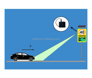 كامل شاشة ليد وحدة الرقمية المحمولة الشمسية رادار السرعة المحدودة علامات تظهر تبطئ VMS شاشة مقطورة - Product Image 3
