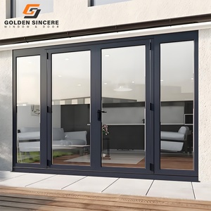 Puerta de Patio de Aluminio con Vidrio, Diseño Moderno, Marco Exterior de Aluminio, para Villas de Lujo GS - Product Image 4