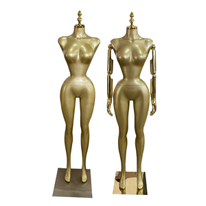 Manichino da donna per tutto il corpo Curvy espositore in plastica per <span class=keywords><strong>abbigliamento</strong></span> leggero per uso in negozio - Product Image 3