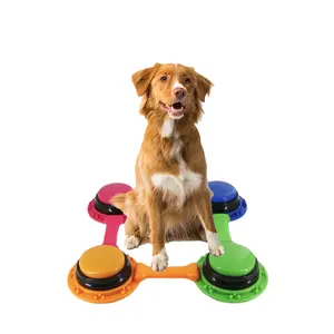 4 Kleuren Stemopnameknop, Hondenknoppen Voor Communicatie Fabrieksaanbod Op Maat Zoemer Talk Training Geluid