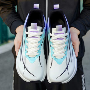 Широконосые ультралегкие мужские кроссовки большого размера для бега с сетчатой подкладкой на средней подошве, спортивная обувь для лета/зимы/весны/осени - Product Image 1