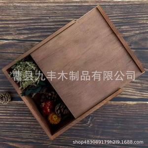 Caja de Almacenamiento de Madera Rectangular Hecha a Mano, Caja de Regalo de Madera Maciza, Caja de Colección Multiusos Universal - Product Image 2