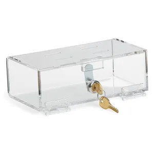 Refrigerator Medical Lock Boxes Clear Acrylic Refrigerator Lock Box Lucite Locking Medical Container Medicine Box