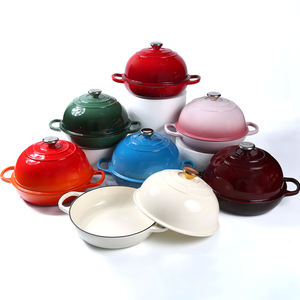 Horno holandés <span class=keywords><strong>de</strong></span> <span class=keywords><strong>hierro</strong></span> <span class=keywords><strong>fundido</strong></span> esmaltado <span class=keywords><strong>de</strong></span> primera calidad <span class=keywords><strong>para</strong></span> cacerolas <span class=keywords><strong>para</strong></span> hornear <span class=keywords><strong>pan</strong></span> Utensilios <span class=keywords><strong>de</strong></span> cocina - Product Image 3