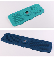 Offre Spéciale cuisine salle de bain robinet attrape-eau tapis absorbant tampon de vidange tapis de robinet en Silicone savon porte-éponge tampon d'évier en Silicone