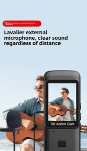 2026 WiFi 4K 120fps WiFi Action <b>Camera</b> Waterproof <b>Camera</b> <b>Remote</b> <b>Control</b> Dual Screen Six Axis Stabilization Gyroscope Dual Screen - Product Image 2