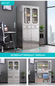 Tủ Y Tế Bằng Thép Không Gỉ Phòng Mổ Dụng Cụ Vô Trùng Y Tế Tủ Hồ Sơ Nhân Viên Tủ Chống Bụi C - Product Image 4