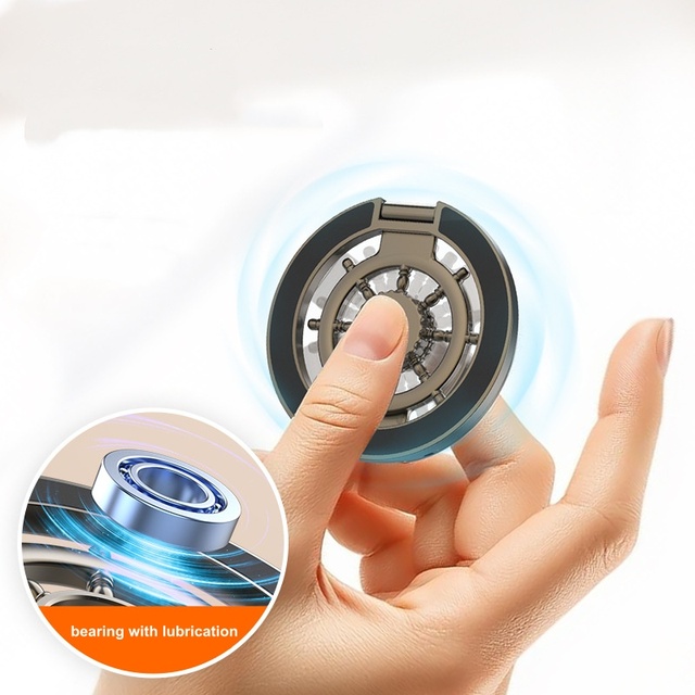 New Magnetic Phone Holder Metal 360 Degree Rotating Ring Portable Double Sided Magnetic Folding Holder