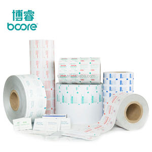 ฟิล์มม้วนบรรจุภัณฑ์อลูมิเนียมฟอยล์สำหรับผ้าเช็ดทำความสะอาดฆ่าเชื้อแอลกอฮอล์ 75% แผ่นแอลกอฮอล์ทางการแพทย์แบบใช้แล้วทิ้ง แผ่นสำลีแอลกอฮอล์ - Product Image 1