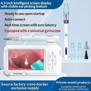 Outil de nettoyage d'oreilles T30 Visual Wifi avec <span class=keywords><strong>otoscope</strong></span> 1080P, lentille de 4,2 mm, écran de 4,3 pouces, caméra d'inspection des oreilles - Product Image 3