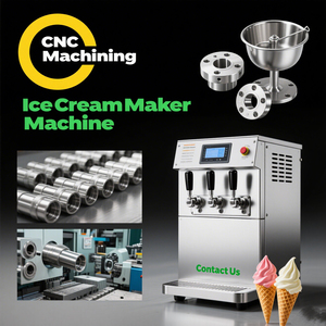 Máquina de helado eléctrica comercial personalizada, Rode batidor de repuesto, eje agitador, piezas de coche de helado suave - Product Image 6