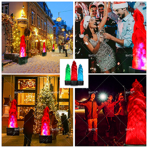 Shtx nóng bán 1.5m nhân tạo ngọn lửa giả lửa ánh sáng cho DJ bên Disco với đầy đủ màu sắc dẫn ngọn lửa hiệu ứng ánh sáng - Product Image 6