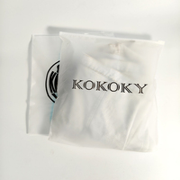 Sac à zip-lock en plastique givré avec logo imprimé personnalisé de haute qualité Vente en gros d'usine pour chandails chaussettes chaussures Emballage mat réutilisable