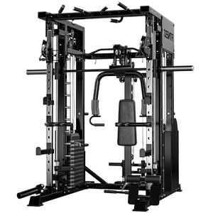 Source Factory Offer: Complete Sports Training <strong>Setup</strong> - Cable Crossover Smith Machine, Weightlifting Bench &amp; Rack for Home <strong>Gym</strong> - Product Image 2