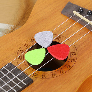 Púas de fieltro de lana para ukelele, suministro de fábrica, 3.2mm de grosor, suaves, para bajo, para tocar ukelele - Product Image 2