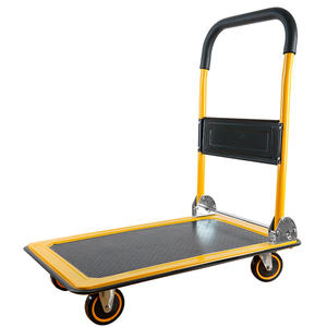 Carro de <span class=keywords><strong>Plataforma</strong></span> de Acero de Cuatro Ruedas de Alta Calidad <span class=keywords><strong>para</strong></span> Supermercado y Almacén, Carro de Carga Industrial Moderno, el Más Vendido - Product Image 4