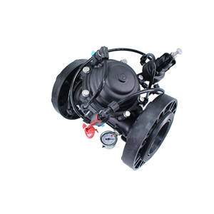 Válvula reductora de presión electromagnética Zanchen de 4 pulgadas con brida y manómetro para control de flujo de agua y aire - Product Image 2