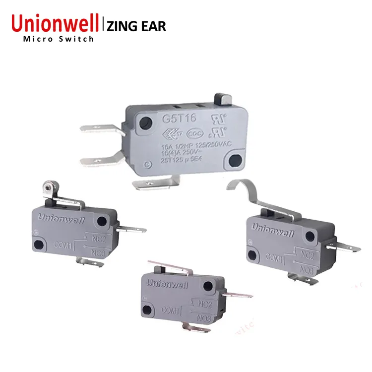 Appareil ménager micro-interrupteurs 0.1A/10A/16A/22A/26A 125/250VAC 5E4 Chine usine fabricant