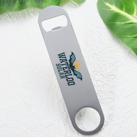Ouvre-bouteille personnalisé en acier inoxydable plaqué argent, gravé au laser avec logo de marque, ouvre-bouteille pour bière, cadeau promotionnel pour les boissons