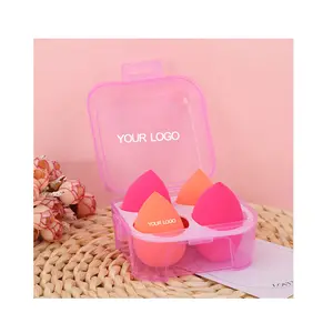 2023 Hot Sell Vloeibare Foundation Cosmetische Puffs Met Make-Up Sponshouder Make-Up Blender Sponzen Set