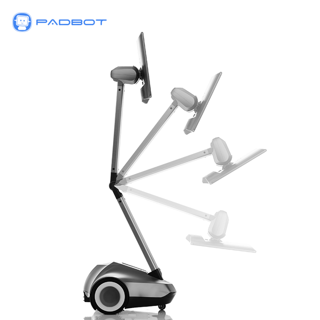 Interactive Auto Telepresence Robot for Business Smart Working Video Assistant Manufacturing Service Robot for Sale