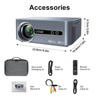 Proyector inteligente portátil AOKANG 8K Android Wifi 6 enfoque automático cine en casa al aire libre película inalámbrica LED Video Proyector