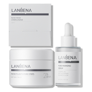 Lanbena - Nuevo Set para Eliminar Puntos Negros, Parche Nasal, Suero Reductor de Poros y Tiras para Poros Nasales 30g y 30ml - Product Image 1