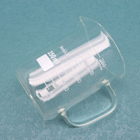 Gobelet en verre Borosilicate de laboratoire de haute qualité 100ml avec poignée