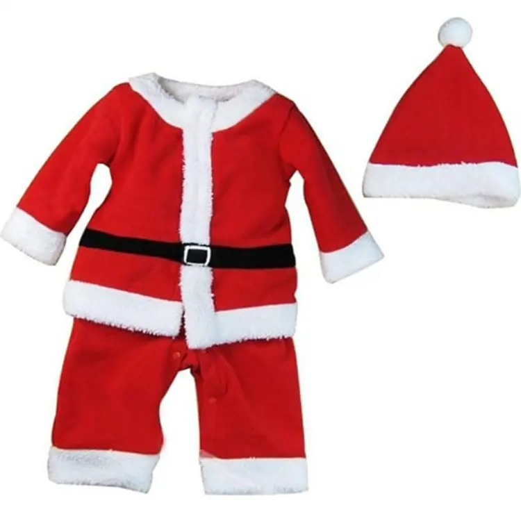 Vestito di Babbo Natale per bambini abiti da bambino Costume di Babbo Natale vestito di natale ragazzo natale