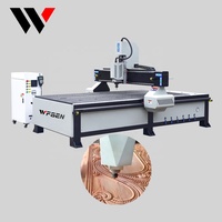 Machine de gravure et de découpe CNC WFSEN à prix avantageux, 1325 Atc, table à vide en bois, fraisage, gravure, perçage, moteur de broche 6KW